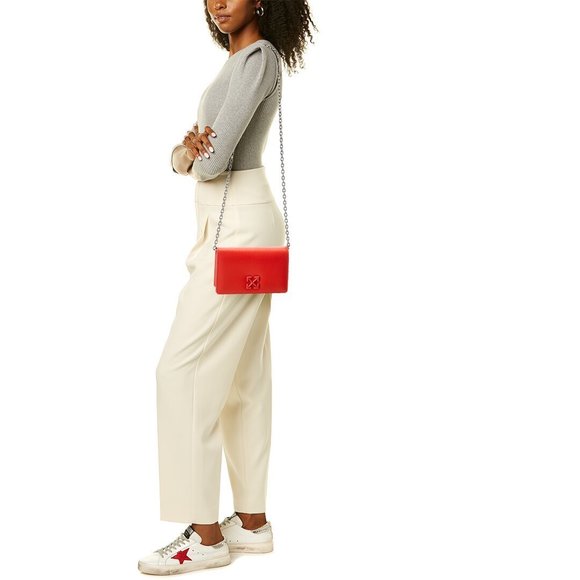 Off-White Jitney 0.5 Leather Shoulder Bag - Picture 4 of 5